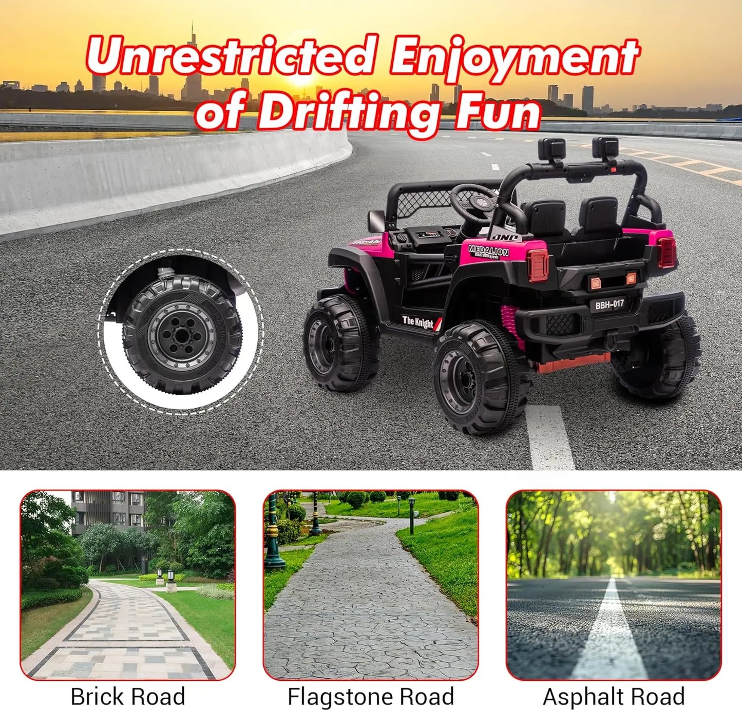 12V Kids Ride-On Jeep | 2 Seater, Parent Remote & LED Lights | Kids Rider