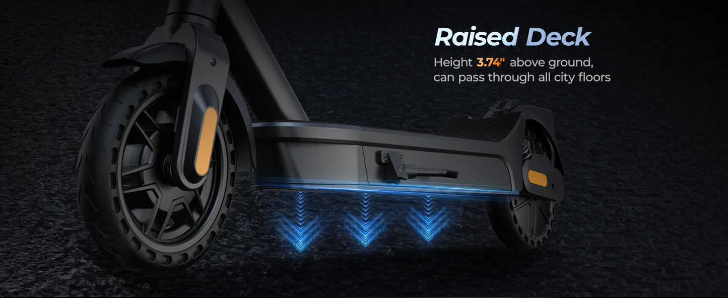 E8-10 Foldable Electric Scooter for Adults | 20 MPH & 40-Mile Range |1000W Peak | Kids Rider