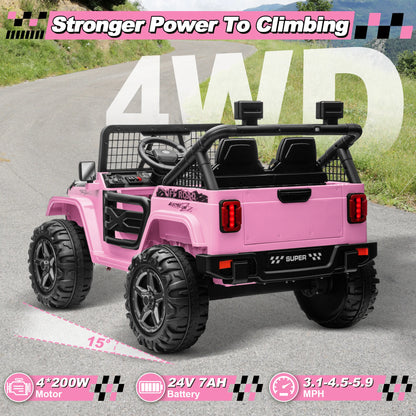 24V 800W 2-Seater Ride-On Truck | 4WD/2WD | Kids Rider