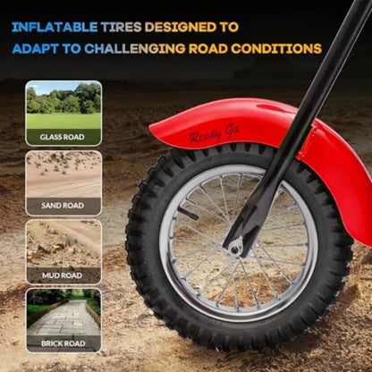 24V Kids Electric Dirt Bike for Ages 5+ | 15 MPH Ride-On Motorcycle | Kids Rider
