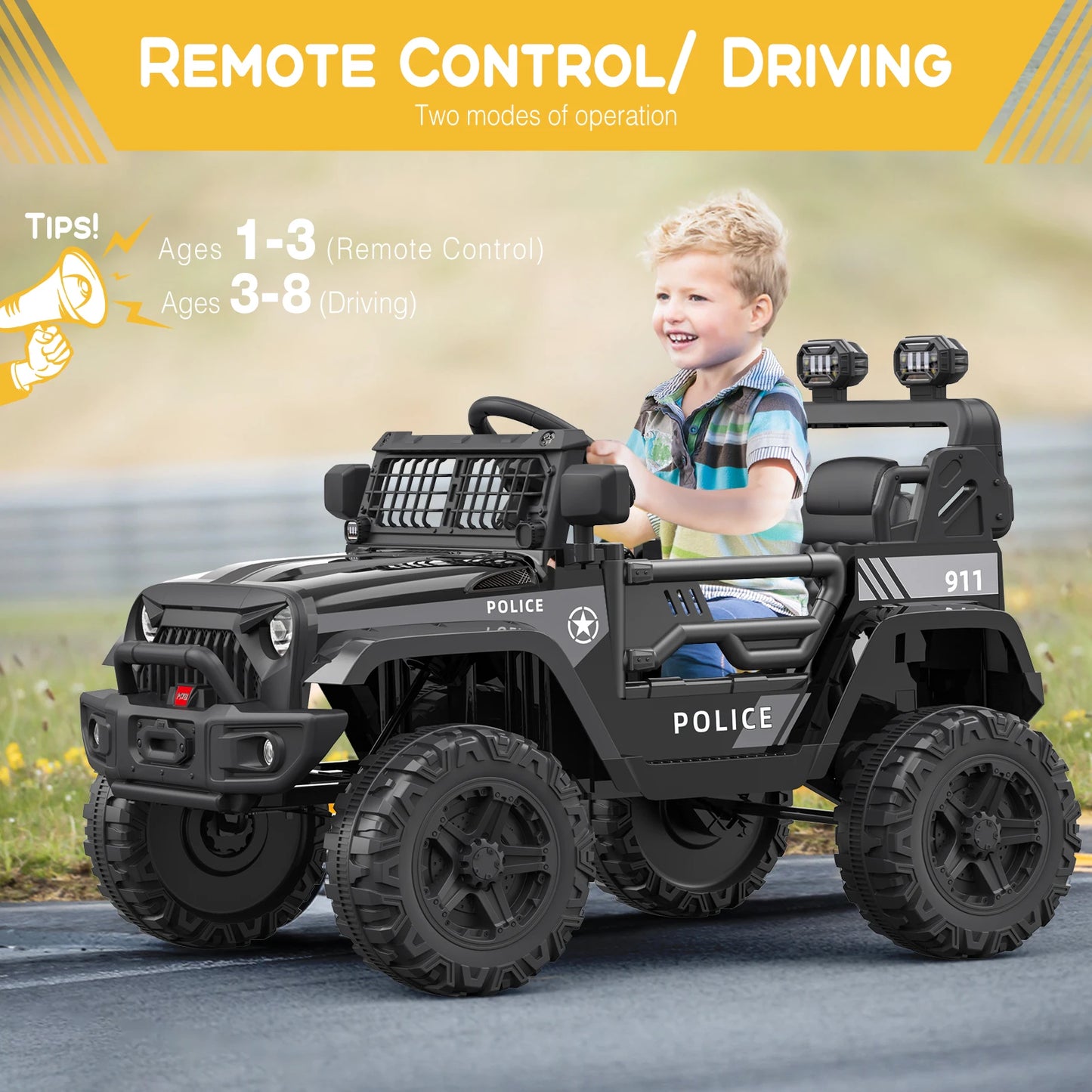 KidsRider Elite 12V Kids Ride-On Jeep/Truck w/ Remote | 1-Seater