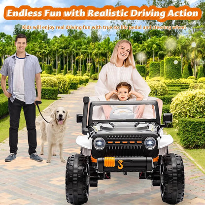 24V - 2 Seater Ride On Truck/Jeep for Kids | 4WD Battery Powered Jeep for Children
