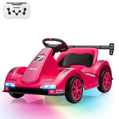6V Kids Electric Drift Kart with Remote & LED Lights | Kids Rider(Age : 3-6)