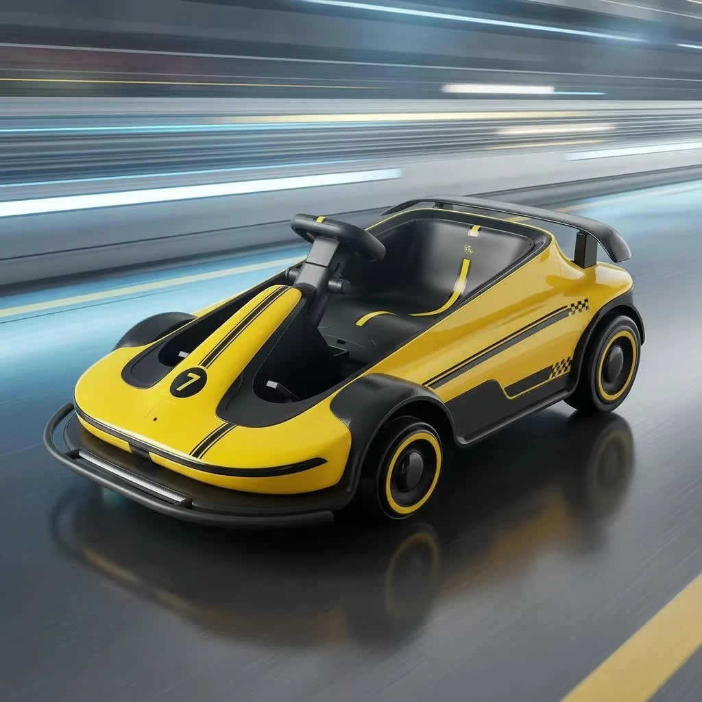 New High-End Kids Drift Kart 4 Wheels Electric Racing Car for Kids(Age: 3-9Y)