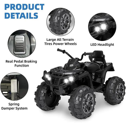 24V Kids Ride-On ATV 4-Wheeler w/ Music | Kids Rider(Age: 3- 12Y)