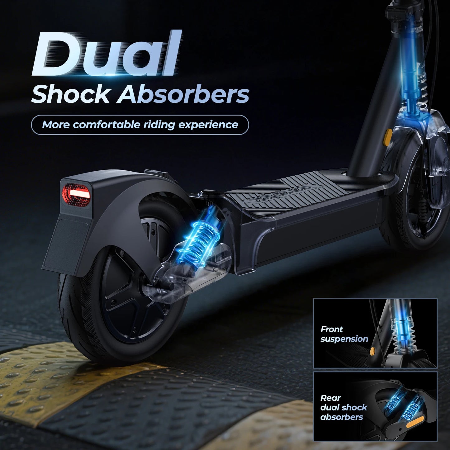 E8-10 Foldable Electric Scooter for Adults | 20 MPH & 40-Mile Range |1000W Peak | Kids Rider