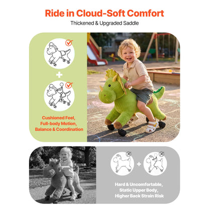 Kids Ride-On Dinosaur Toy for Ages 2–6 | 360° Steering | Kids Rider