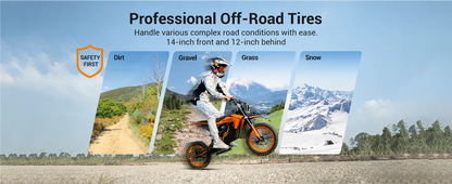 48V HillMiles MilePop Electric Dirt Bike for Teens Adults with Dual Suspension, Hydraulic Brakes, Off-Road Tires