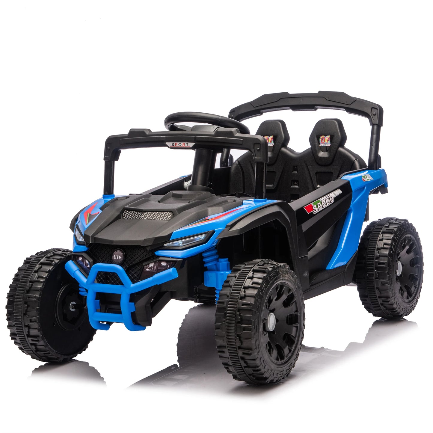 12V Electric UTV Ride-On Car | 2-Seater, Bluetooth & Remote | Kids Rider