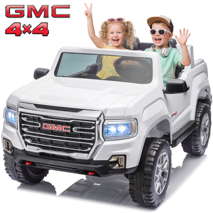GMC Canyon 4X4 24V 4WD Kids Ride-On Truck | 4 Motors 7AH Power Battery Electric Pickup Car for Kids