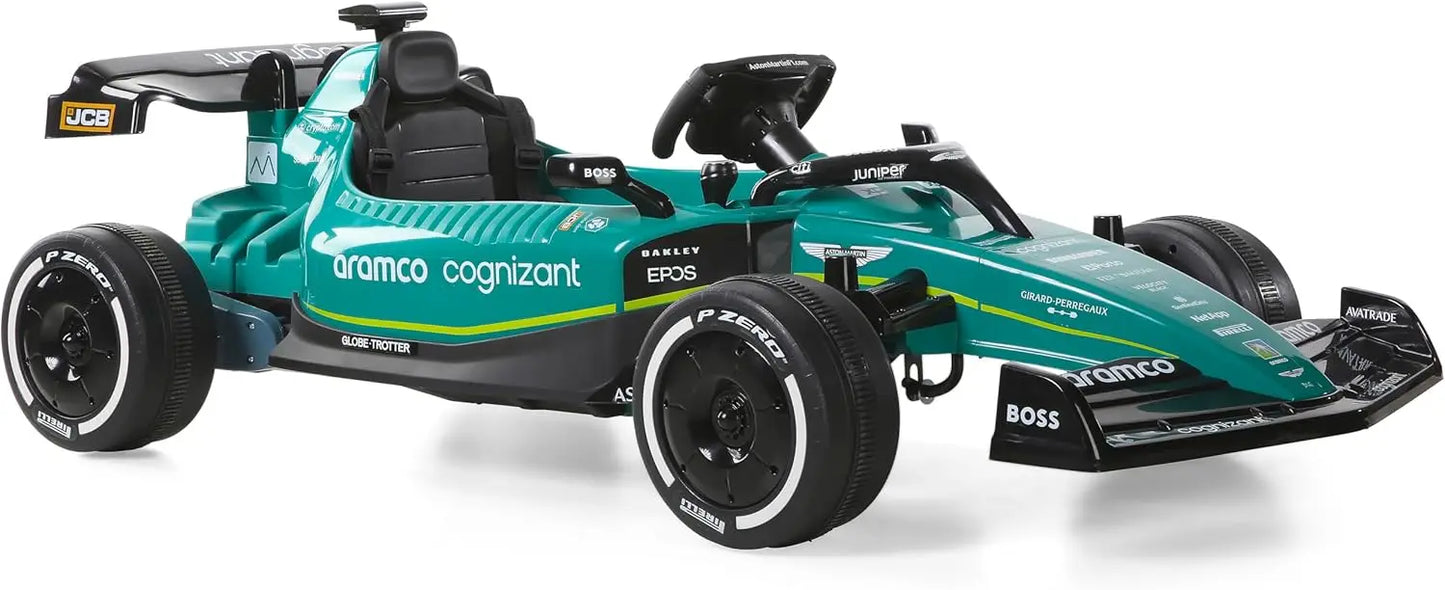 12V Aston Martin F1 Kids Ride-On Car with Parent Control | Real F1 Driving Car(4-12 Years Kid)
