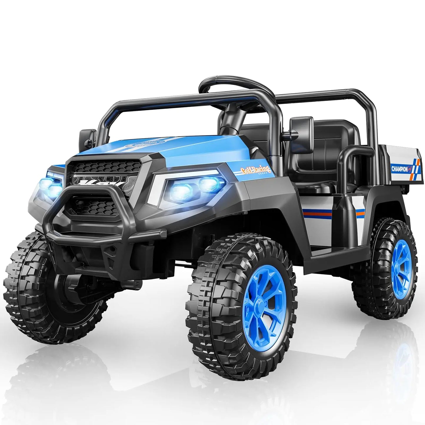 24V 4-Wheel Drive 2-Seater Kids UTV with Remote(Robust Metal Body) | Kids Rider (Age- 3 to 10 Years Kids)