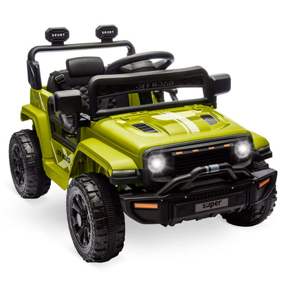 12V Kids Ride-On Truck w/ Remote Control, Suspension & LED Lights (Ages: 3 to 8 Yrs)