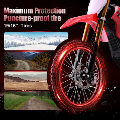 KOOZ HP131E-L 72V 8000W Electric Dirt Bike | 56 MPH | Kids Rider