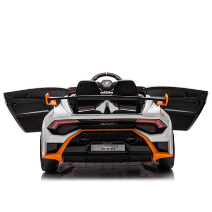 24V Licensed Lamborghini Huracan STO Kids Electric Ride-On Drift Car: 360° Spin