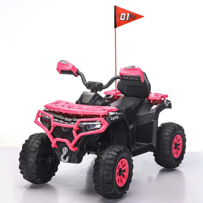 24V Kids Ride-On ATV w/ Bluetooth, Lights & Music | Rugged Off-Road Drive