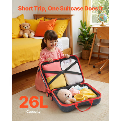 18" Kids Ride-On Suitcase for Toddlers | 26L Carry-On Luggage | Kids Rider