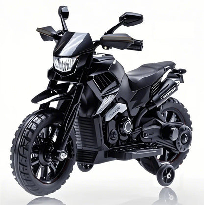 6V Electric Ride-On Motorcycle for Toddlers | Training Wheels | Kids Rider