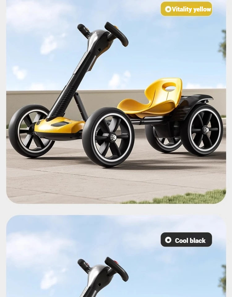 Battery Powered Kids Ride-On RC Kart | Remote Control & 4-Wheel Drive | Kids Rider(Age: 4-10Y)