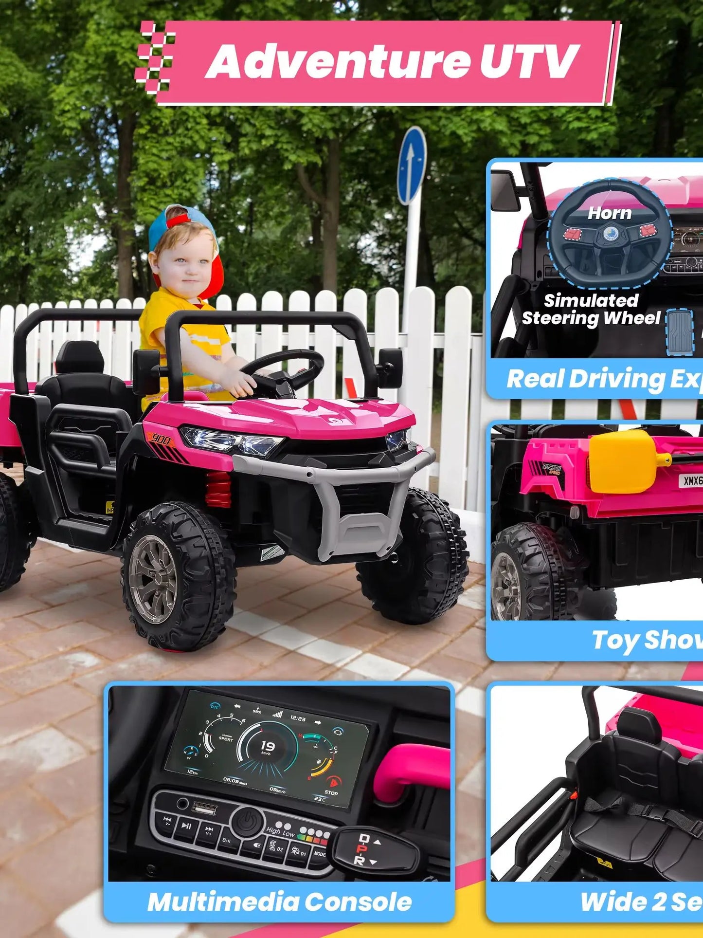 24V Kids Ride-On Dump Truck | 4WD 800W 2-Seater | Kids Rider