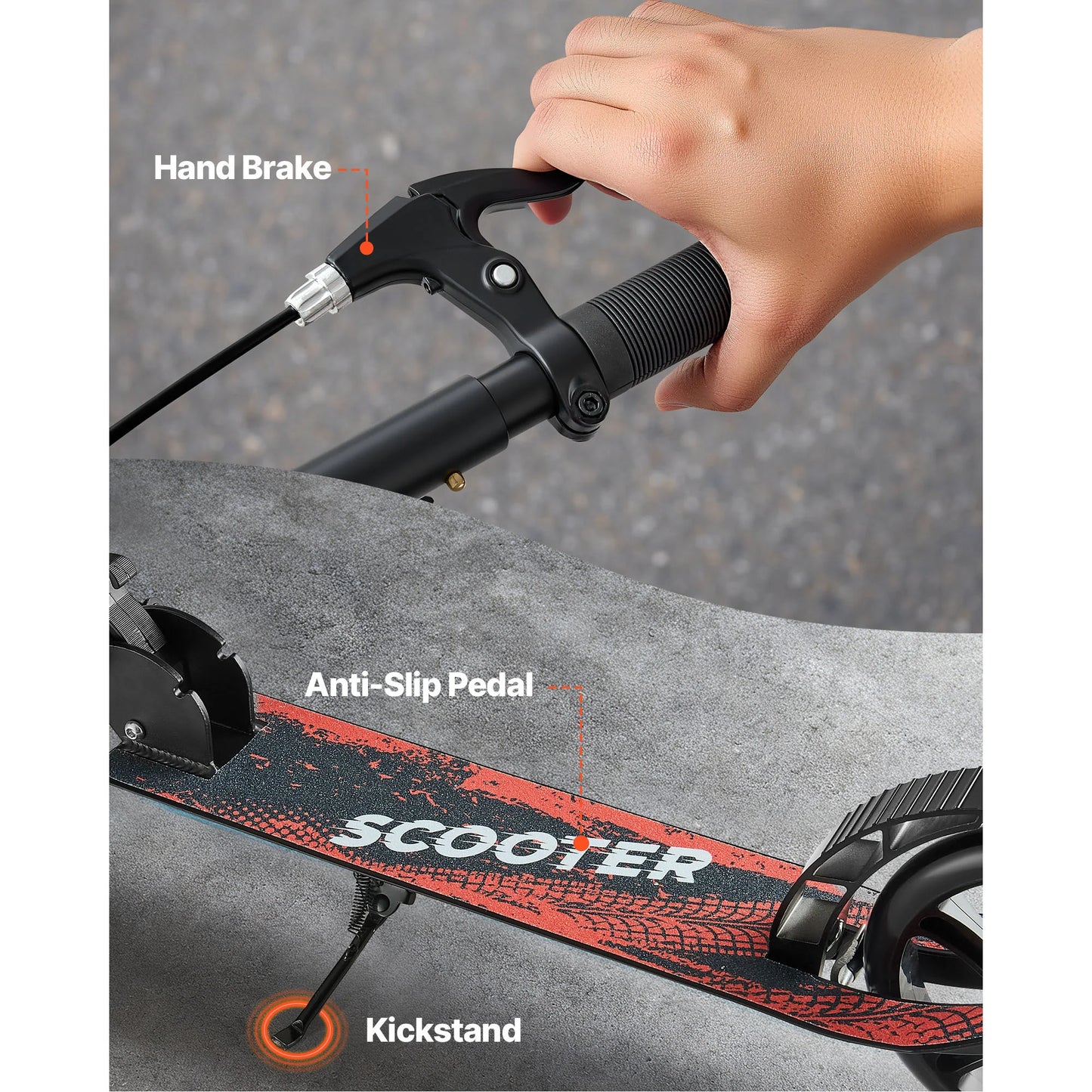 2 - Wheel Kick Scooter for Kids, Teens & Adults | Adjustable Handlebar | Kids Rider