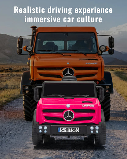 Licensed 12V Mercedes-Benz Unimog Kids Ride-On Jeep/Truck with Remote | Kids Rider