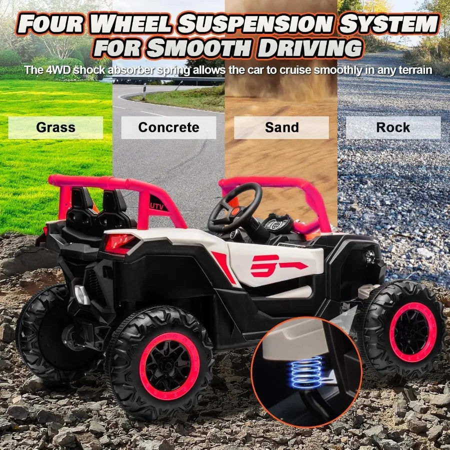 24V Kids Ride-On UTV 4x150W w/ Remote Control | Battery Powered Off-Road UTV