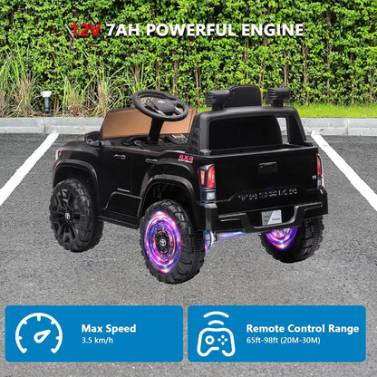 12V Toyota Kids Ride-On Truck w/ Remote, LED & 3 Speeds