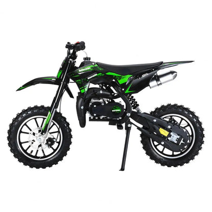 49cc Mini Kids Dirt Bike 2-Stroke Gas Motorcycle W/ Off-Rode Tire Up To 25 MPH