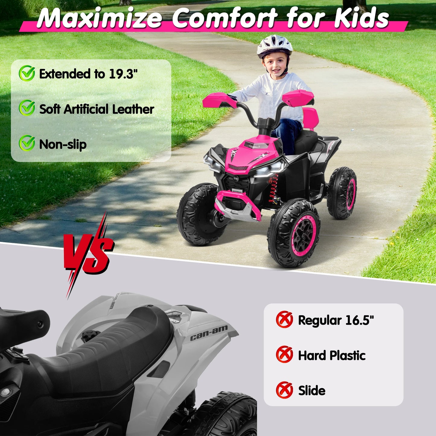 24V 2-Seater Kids ATV 800W Electric 4-Wheeler | Kids Rider