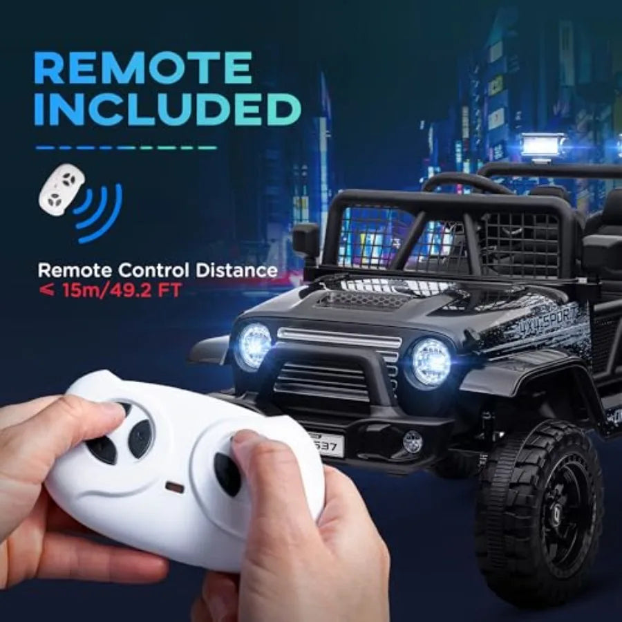 Premium 12V Kids Ride-On Truck Car w/ Parent Remote(Age: 4+)