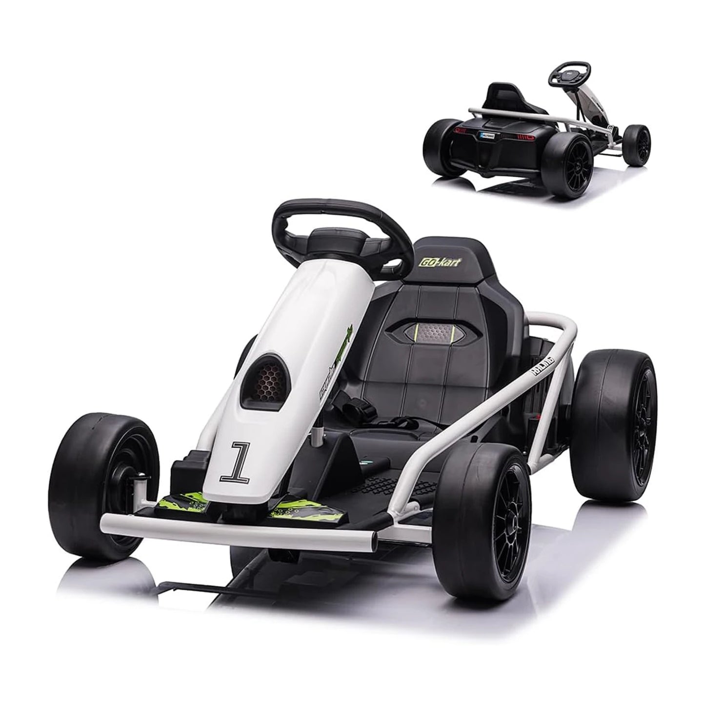 24V Kids Drift Go Kart | Dual 300W Motors | 8.1 MPH | Kids Rider (Age: 3 -12Y)