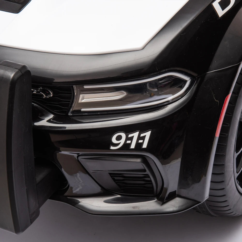 🚔 Dodge Charger 12V Kids Ride-On Police Car w/ Remote & Lights