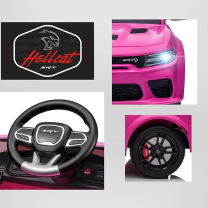 Dodge Charger SRT Hellcat 12V Kids Ride-On Car | 1-Seater