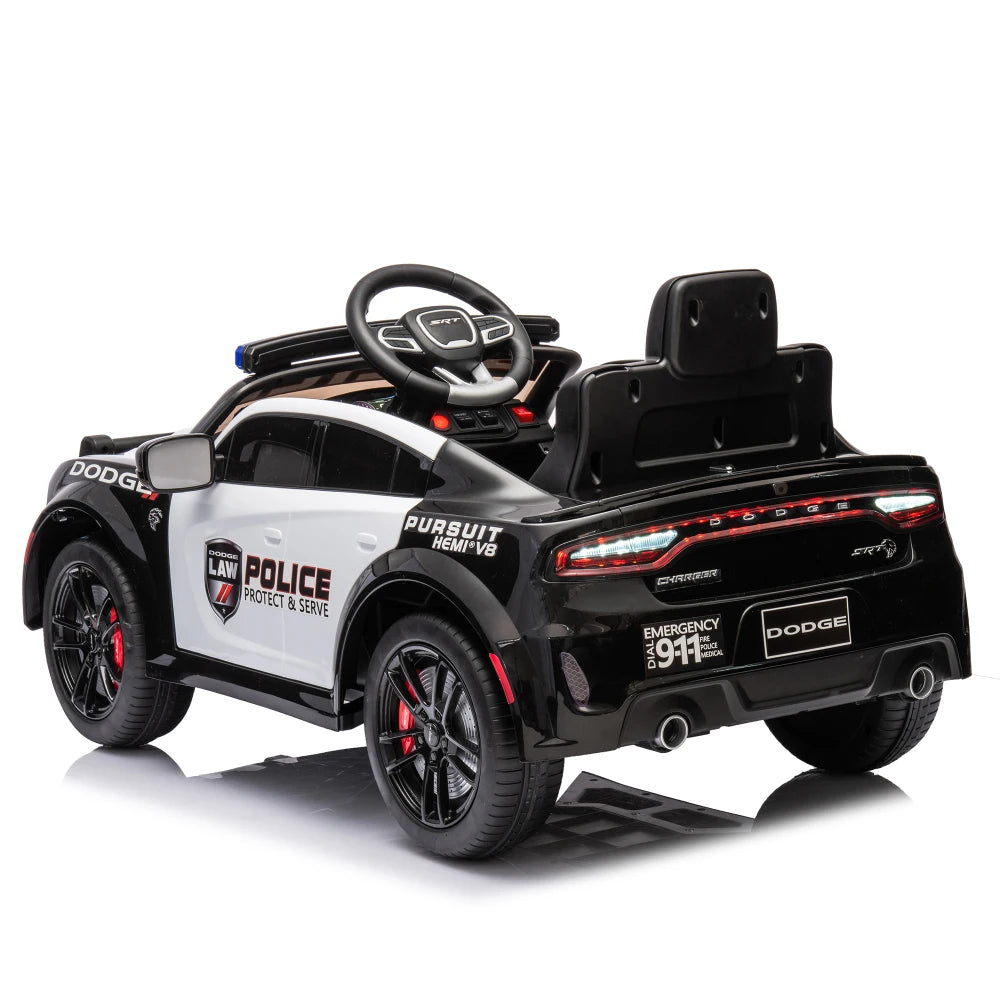 🚔 Dodge Charger 12V Kids Ride-On Police Car w/ Remote & Lights