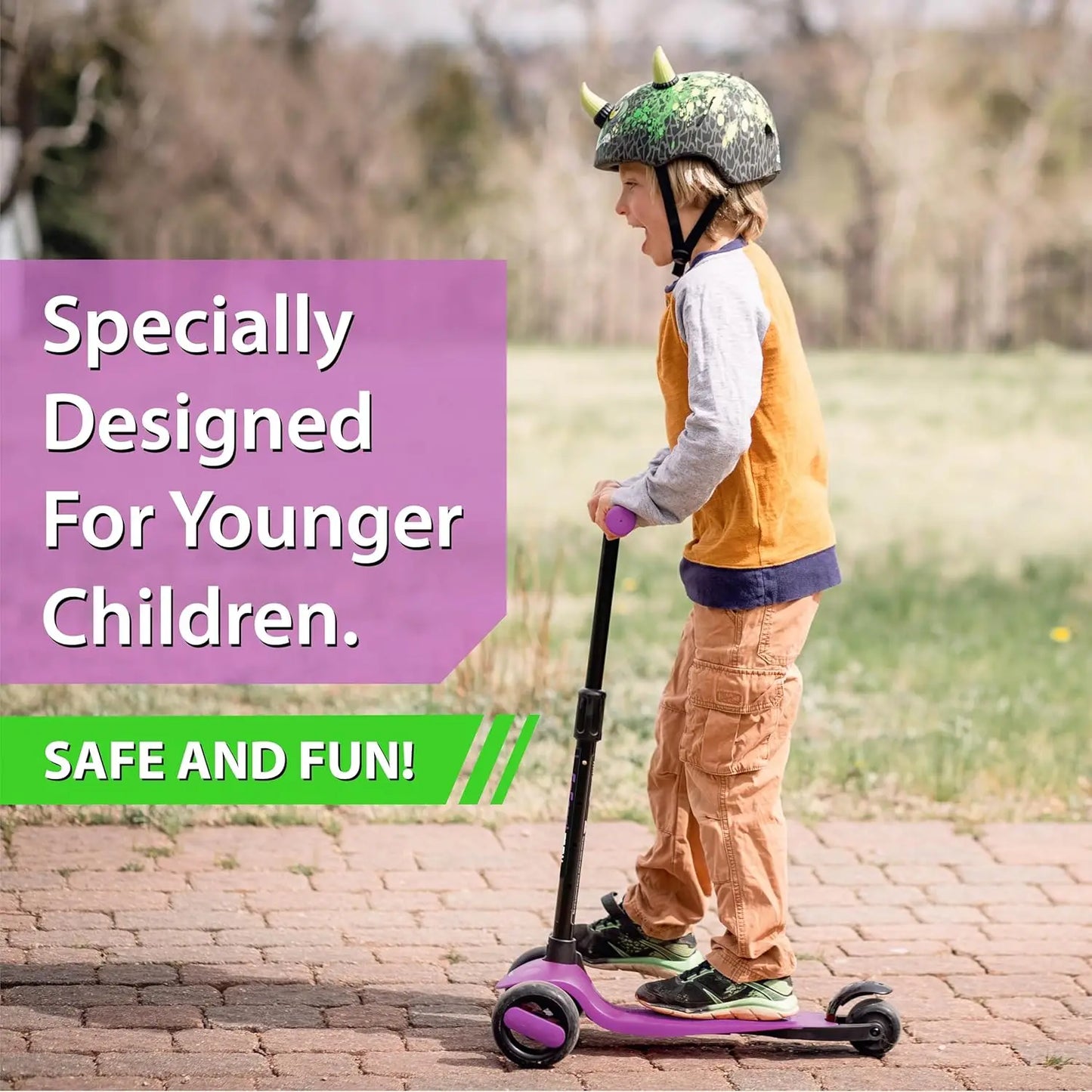 New-Bounce Scooters for Toddlers - 3 Wheel Scooter for Kids with Adjustable Handlebar | Perfect for Children and Toddler(for Ages: 3-10)