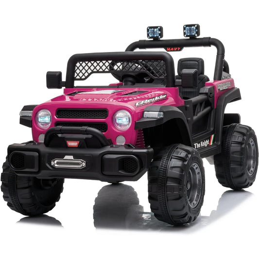 12V Kids Ride-On Jeep | 2 Seater, Parent Remote & LED Lights | Kids Rider