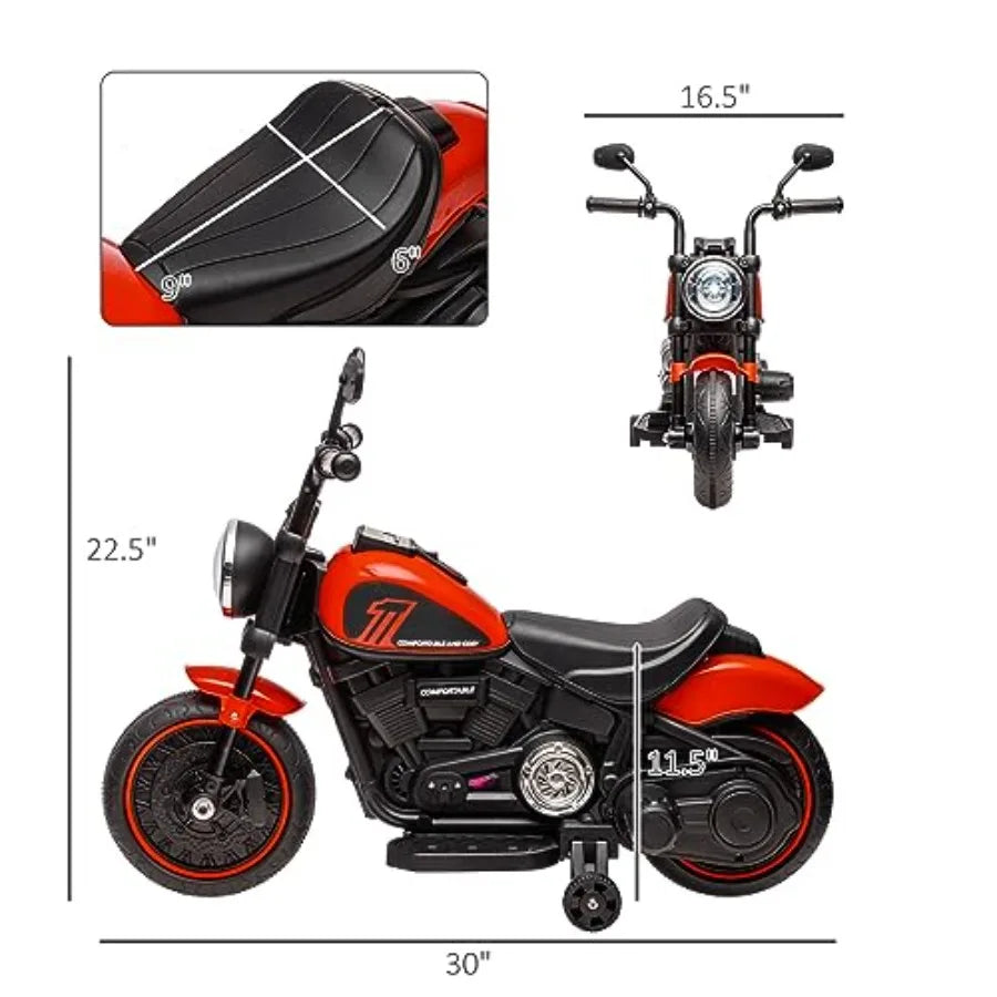 Motorcycle Ride-On Toy for Toddlers With Training Wheels | Kids Rider (for 1.5–5 Years Kid)
