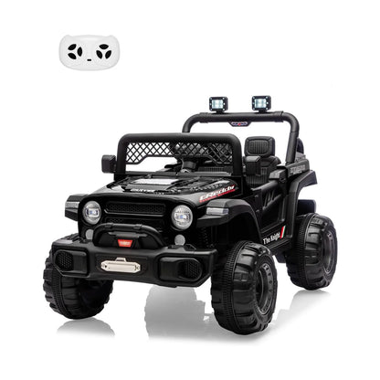 12V Kids Ride-On Jeep | 2 Seater, Parent Remote & LED Lights | Kids Rider