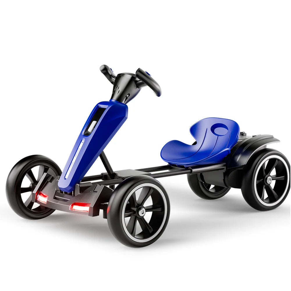 12V Kids Pedal Go Kart with Adjustable Seat & Non-Slip EVA Wheels | Kids Rider