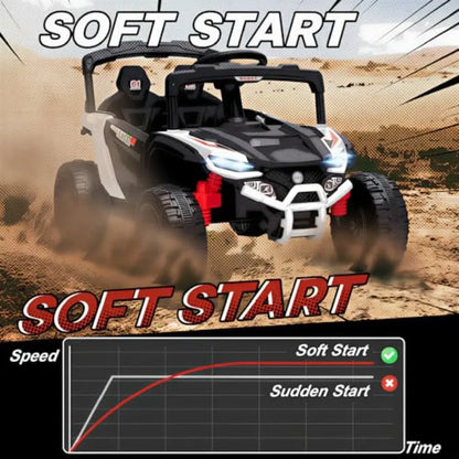 12V Kids Ride-On UTV Truck w/ Remote Control & LED Lights (Age: 4 to 10Yrs)
