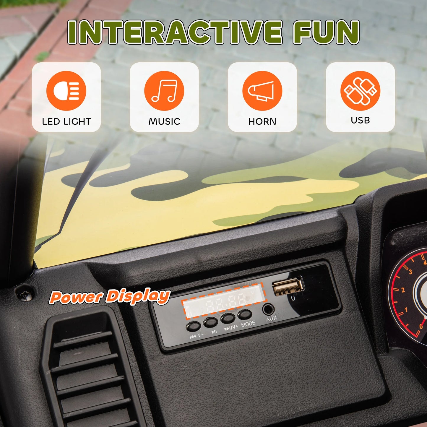 12V Kids Electric UTV Car with Remote & Suspension | Kids Rider(Age - 3 to 8 Years)