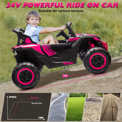 24V Kids Ride-On UTV | 800W 4WD, 2 Seater & Remote Control | Kids Rider