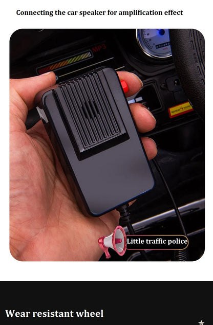 YOGOHALO 12V Big 4WD Kids Police Ride-On Car w/ Remote & Music | 1-Seater