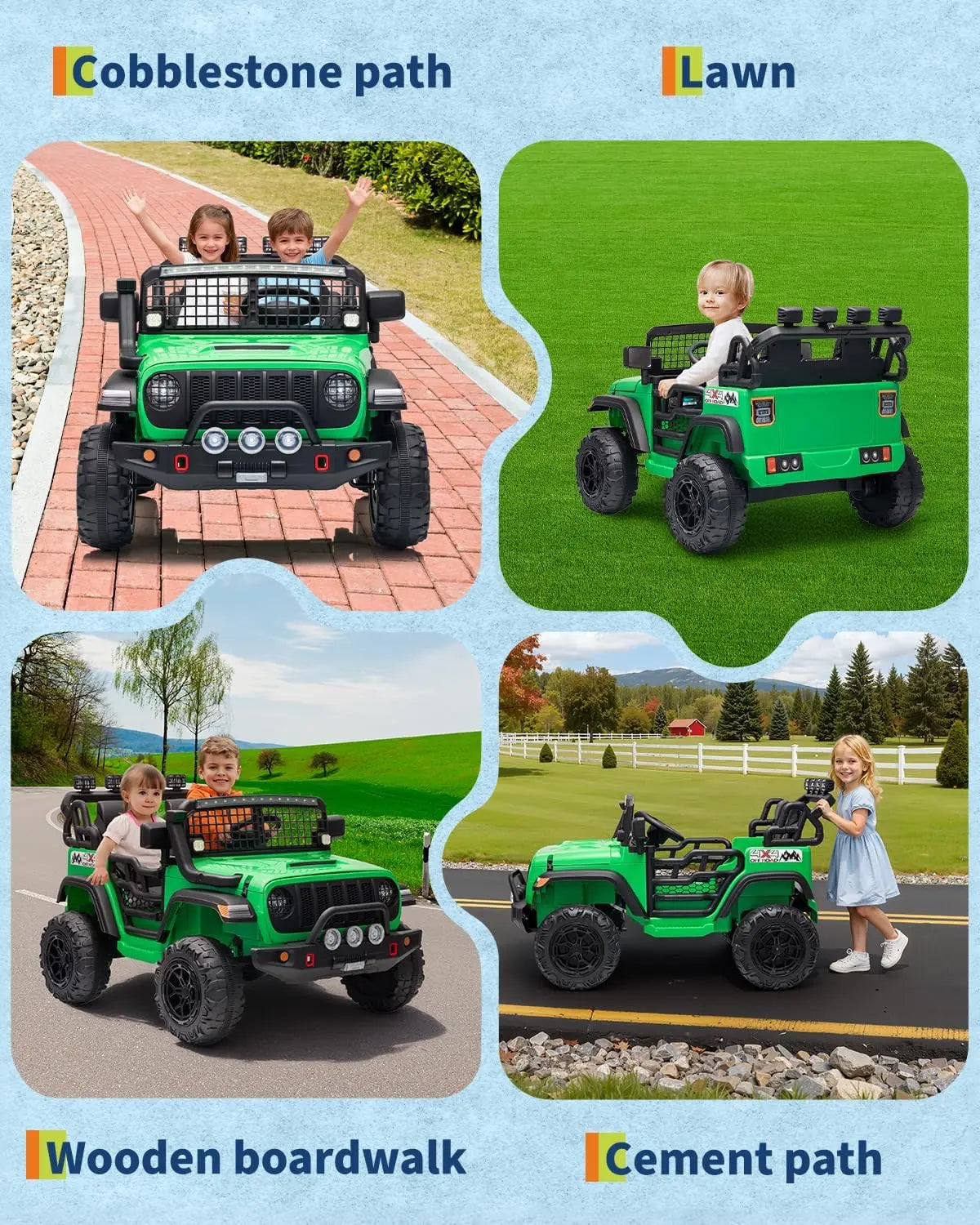 24V 2-Seater Kids Ride-On Car/Truck | Kids Rider (Age - 3 to 10 Years)
