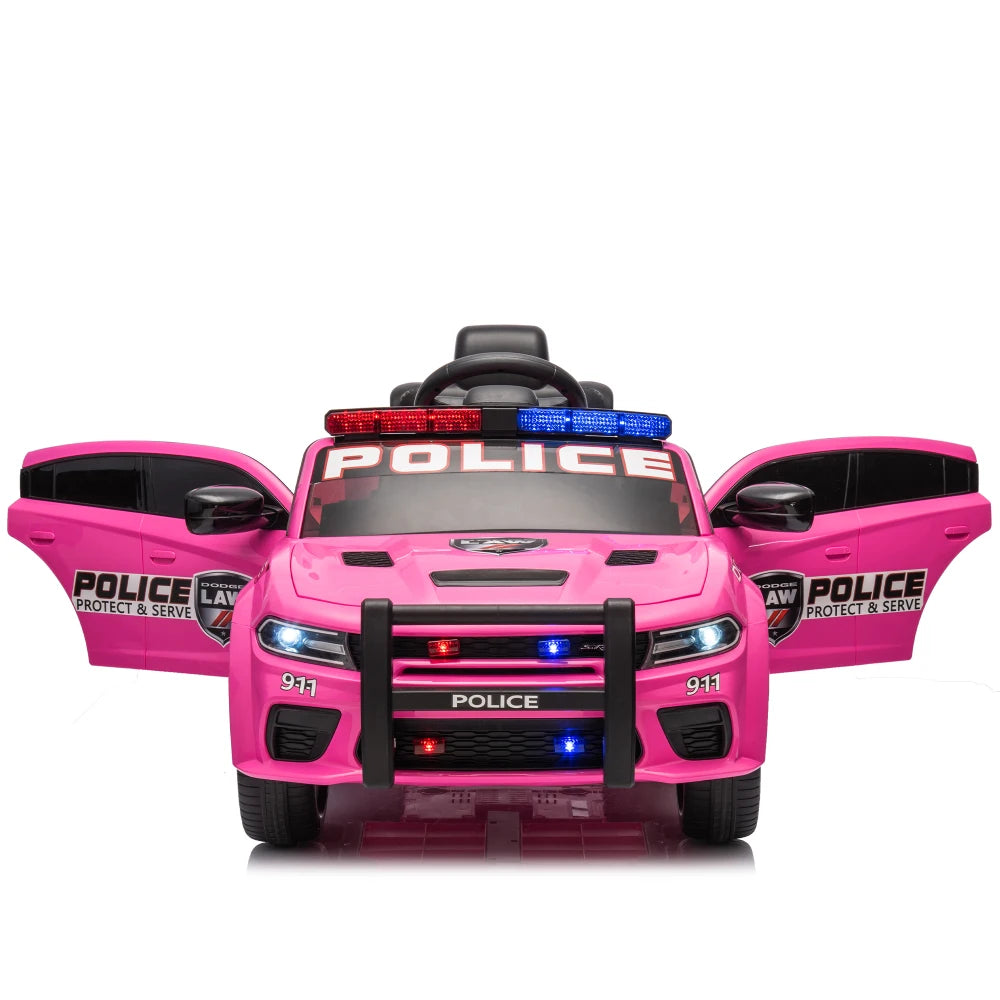 🚔 Dodge Charger 12V Kids Ride-On Police Car w/ Remote & Lights