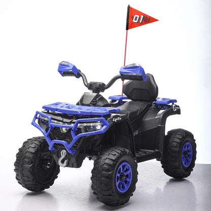 24V Kids Ride-On ATV w/ Bluetooth, Lights & Music | Rugged Off-Road Drive
