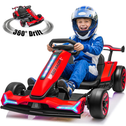 24V 360°Drift Go Kart for Kids | High Speed Drift Racing Car for Kids (Age: 5 to 14 Year)