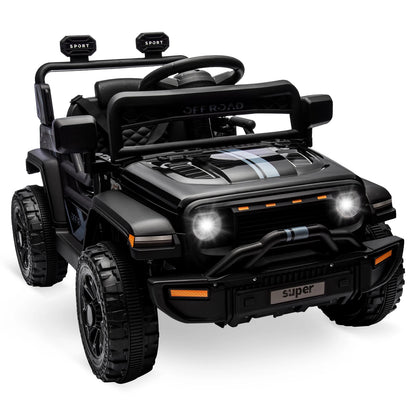 12V Kids Ride-On Truck w/ Remote Control, Suspension & LED Lights (Ages: 3 to 8 Yrs)