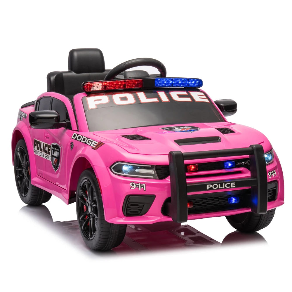 🚔 Dodge Charger 12V Kids Ride-On Police Car w/ Remote & Lights